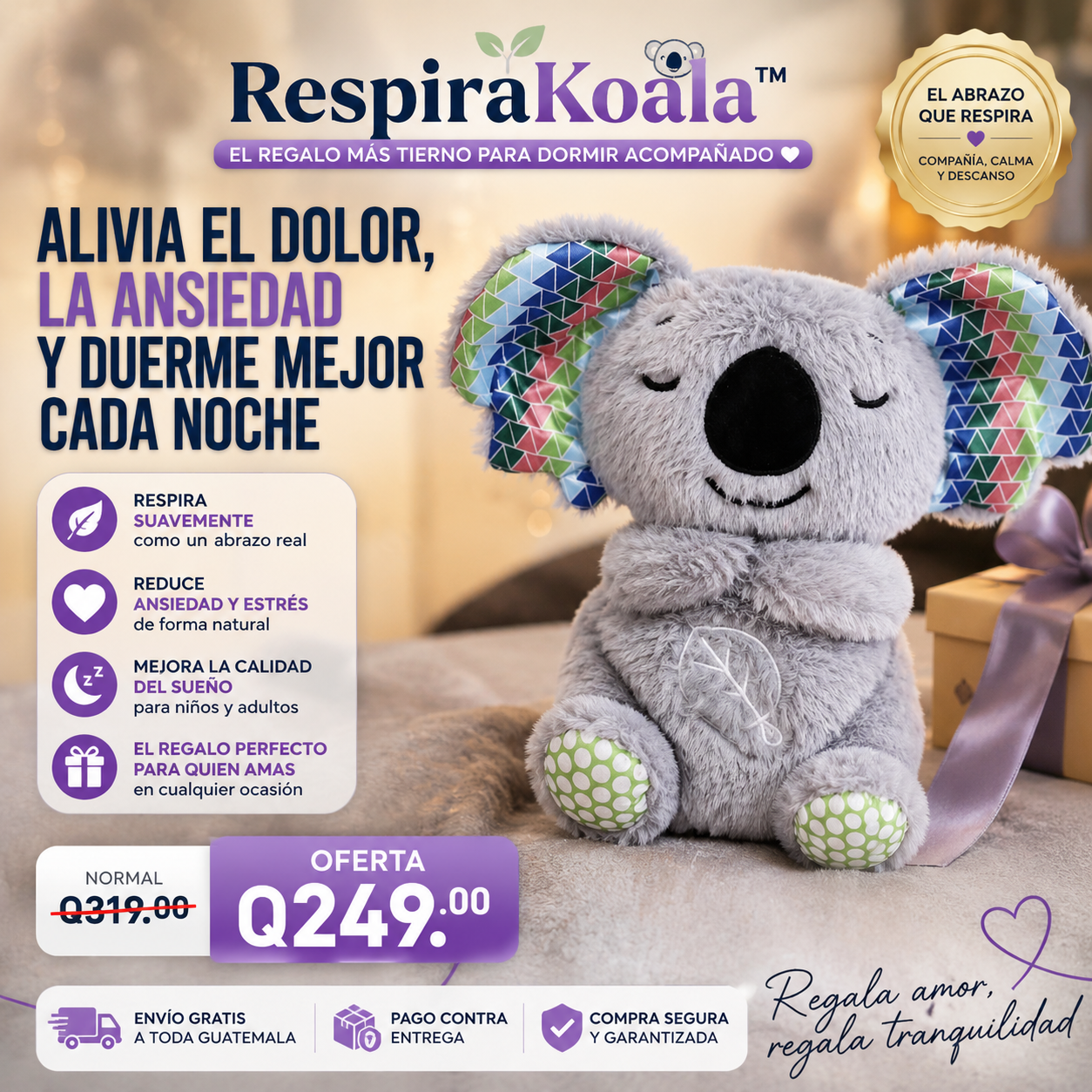 RespiraKoala™ | El Regalo Más Tierno Para Dormir Acompañado