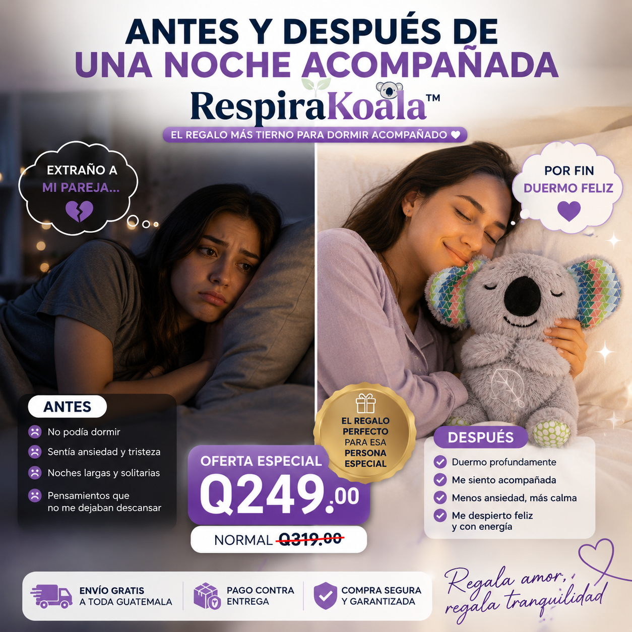 RespiraKoala™ | El Regalo Más Tierno Para Dormir Acompañado